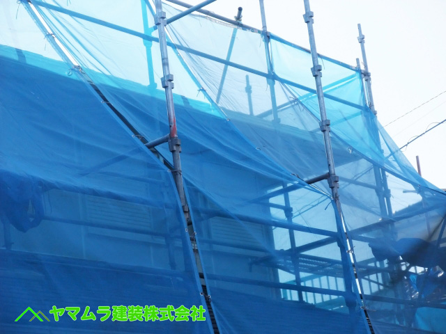 08.コラム04 作業の安全対策で設置する足場。