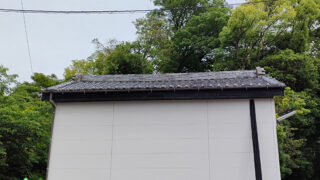 名古屋市緑区【いぶし瓦葺き替え】築年数による和瓦の限界か？劣化した山車殿の屋根から雨漏り！屋根全面を点検調査