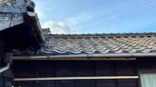 名古屋市中川区　一階の平屋屋根部分での雨漏り徹底修理！築古住宅の構造を蘇らせ隣の離れ建物の瓦も応急処置で完了