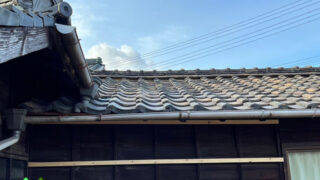 名古屋市中川区　【雨漏り修理現場から】落下寸前の軒先瓦を緊急固定！応急処置の舞台裏と平屋の修理完了報告