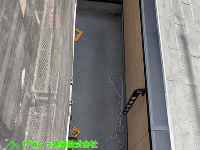 21．名古屋市中区　ベランダ防水　作業開始前。