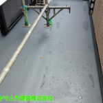 22．名古屋市中区　ベランダ防水　作業完了後。