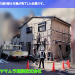 12．名古屋市中区　外壁塗装　外壁の塗り替え作業が完了した状態です。