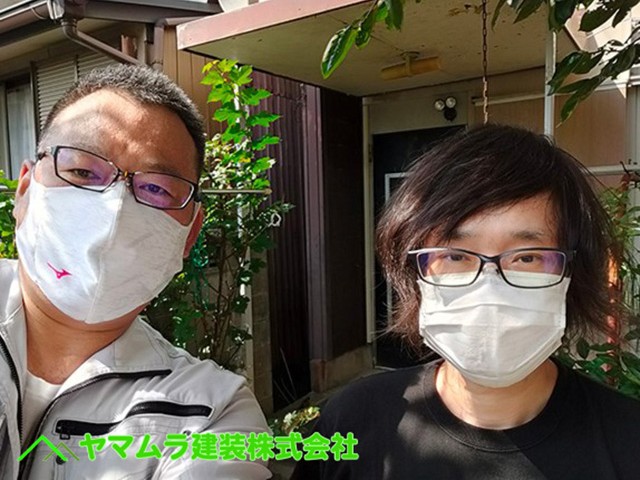 03.豊明市 トタン屋根修理 記念撮影