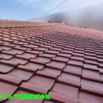 02．東浦町　屋根補強　作業完了後の瓦屋根の状態。