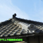 08．名古屋市天白区　隅棟修理　作業完了後の屋根の状態になります。