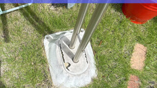 【大府市】重い物干し台の撤去や地面の水平設置も対応した修理対応！