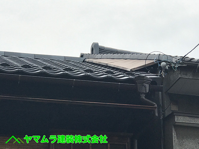 02.名古屋市瑞穂区 葺き替え 作業完了後の屋根のアフター。