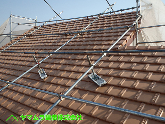 02.知多市 葺き替え 屋根の葺き替え工事完了後の状態。