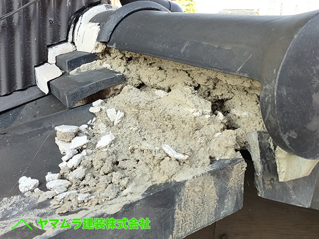 02．名古屋市南区　屋根漆喰の寿命など。