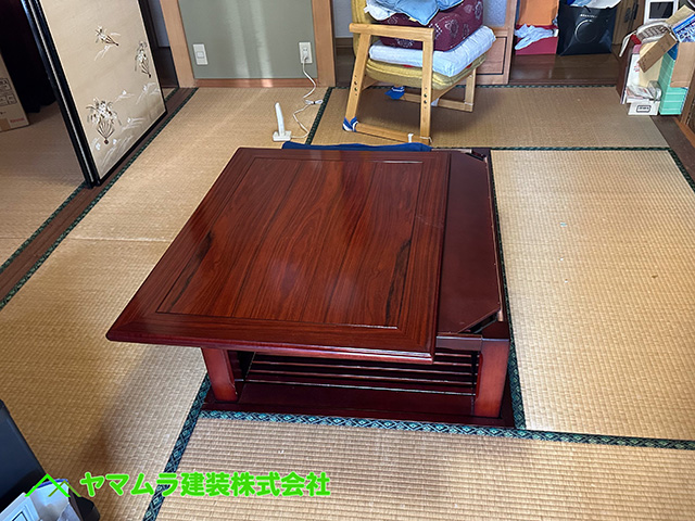 06．畳からフローリング作業前。