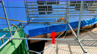 名古屋市南区【瓦施工前準備】厚さ12ミリの野地板合板で雨漏りに強い頑丈な屋根下地補強!防水紙と桟木施工で軽量化!