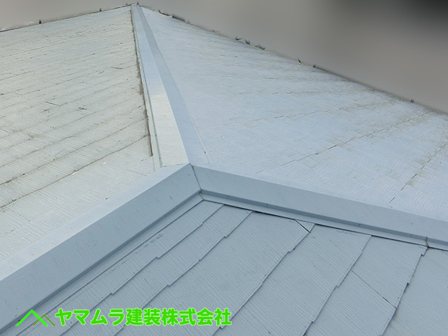 01.知多市 カバー工法 作業開始前の屋根の状態。