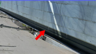 【知多市】屋根カバー工法!アスベスト飛散防止の防水紙とカラーベスト板金固定