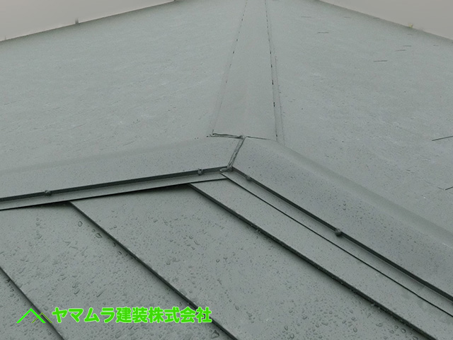 02.知多市 カバー工法 作業完了後の屋根の状態。