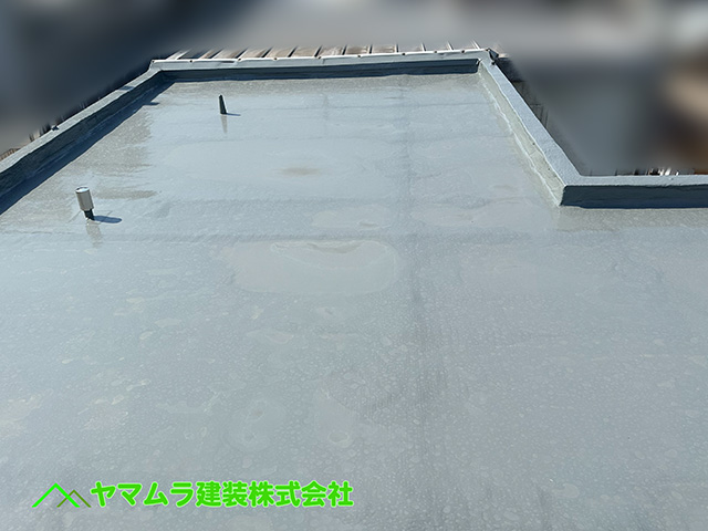 21．陸屋根防水工事、完了。