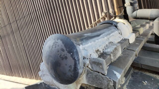 【屋根漆喰補修】名古屋市南区 屋根点検で瓦落下の原因判明!漆喰の劣化で雨水が侵入し屋根土が崩壊!雨漏りを防ぐ棟の補修工事