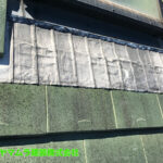 02．常滑市　天窓修理　天窓スカート部作業完了後の様子。