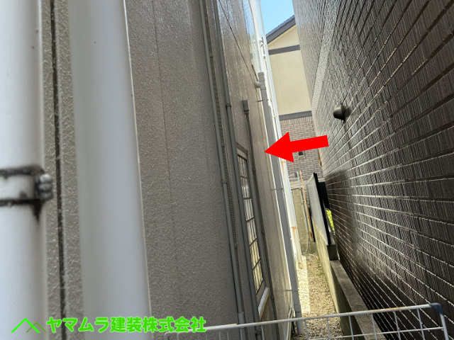 04．名古屋市熱田区　点検　建物の外壁側を点検しても特に問題になるところはありませんでした。