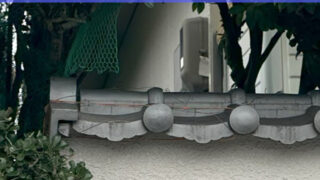 【常滑市】門塀の傾いた鬼瓦を調査！針金とボンドを使い強固に固定！補修作業と同時に悩みの種の野良猫対策も解決【塀瓦修復】