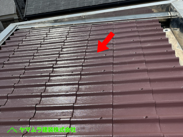 04．大府市　点検　屋根の方に上がり目視による点検調査を行いました。