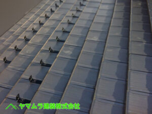 02．東海市　雪止め　雪止め後付け作業完了後の様子。